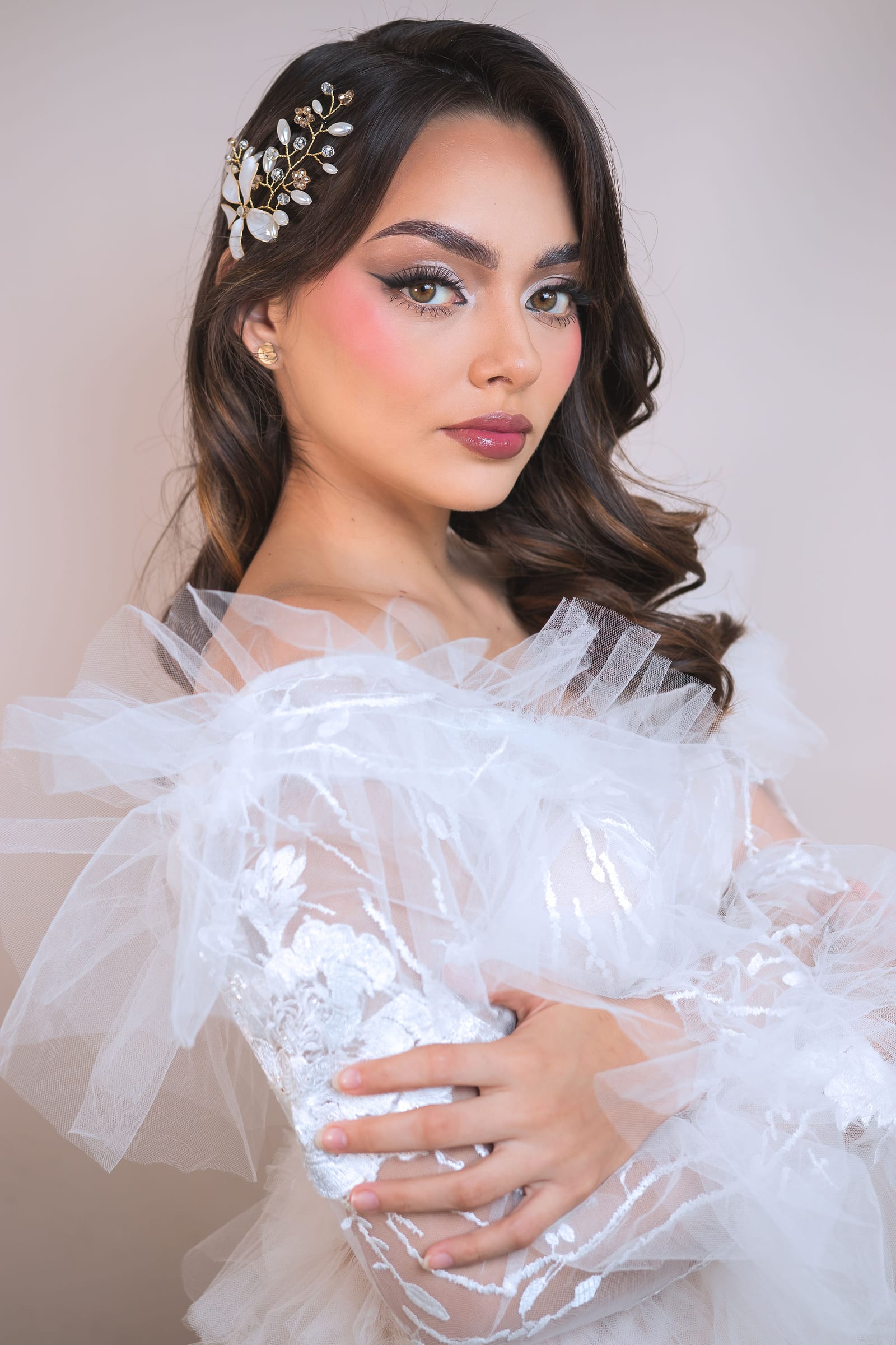 Look nupcial de maquillaje en Guayaquil